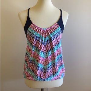 Athleta Blousy Tankini Top